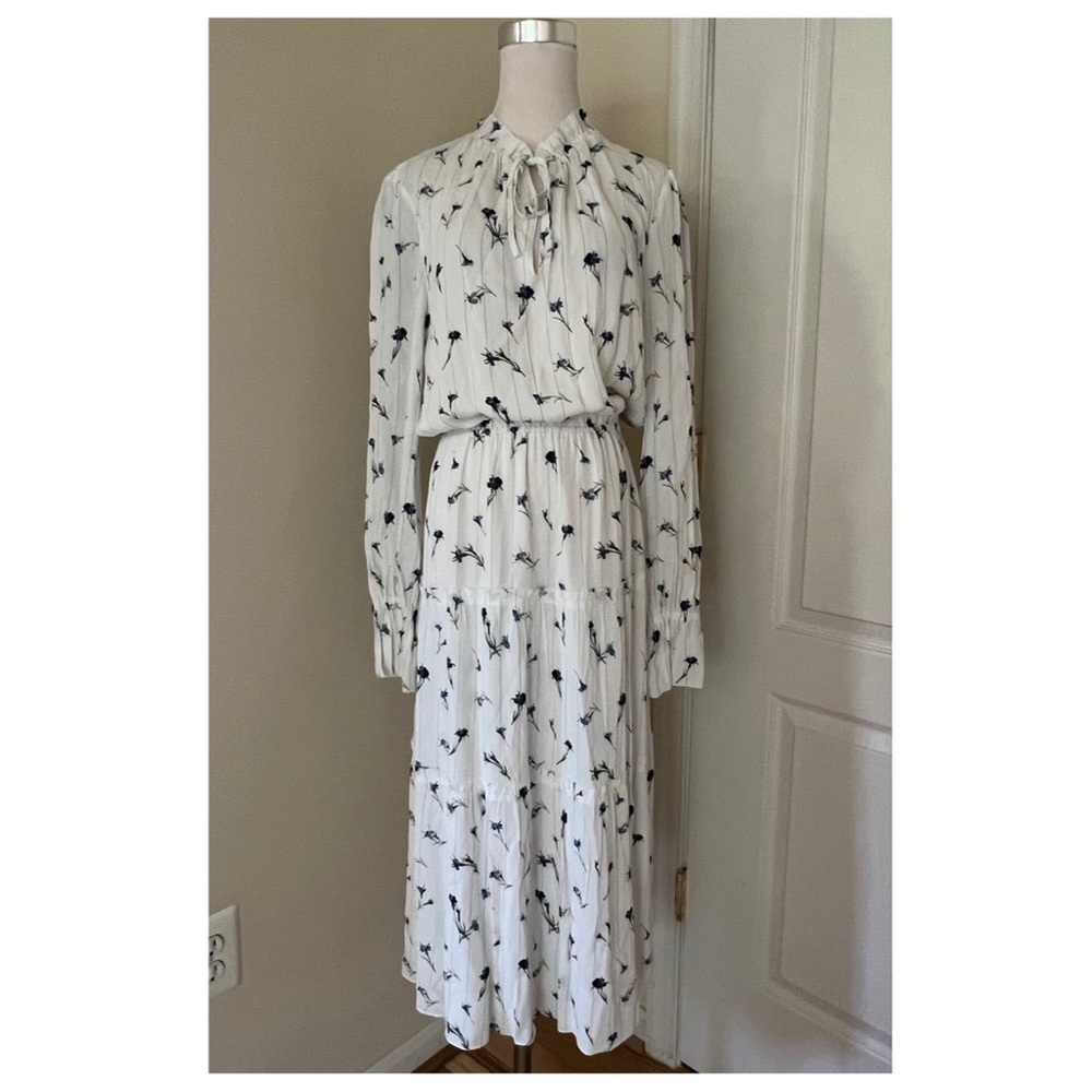 JOIE Floral-Print Silk Midi Dress - Picture 11 of 17